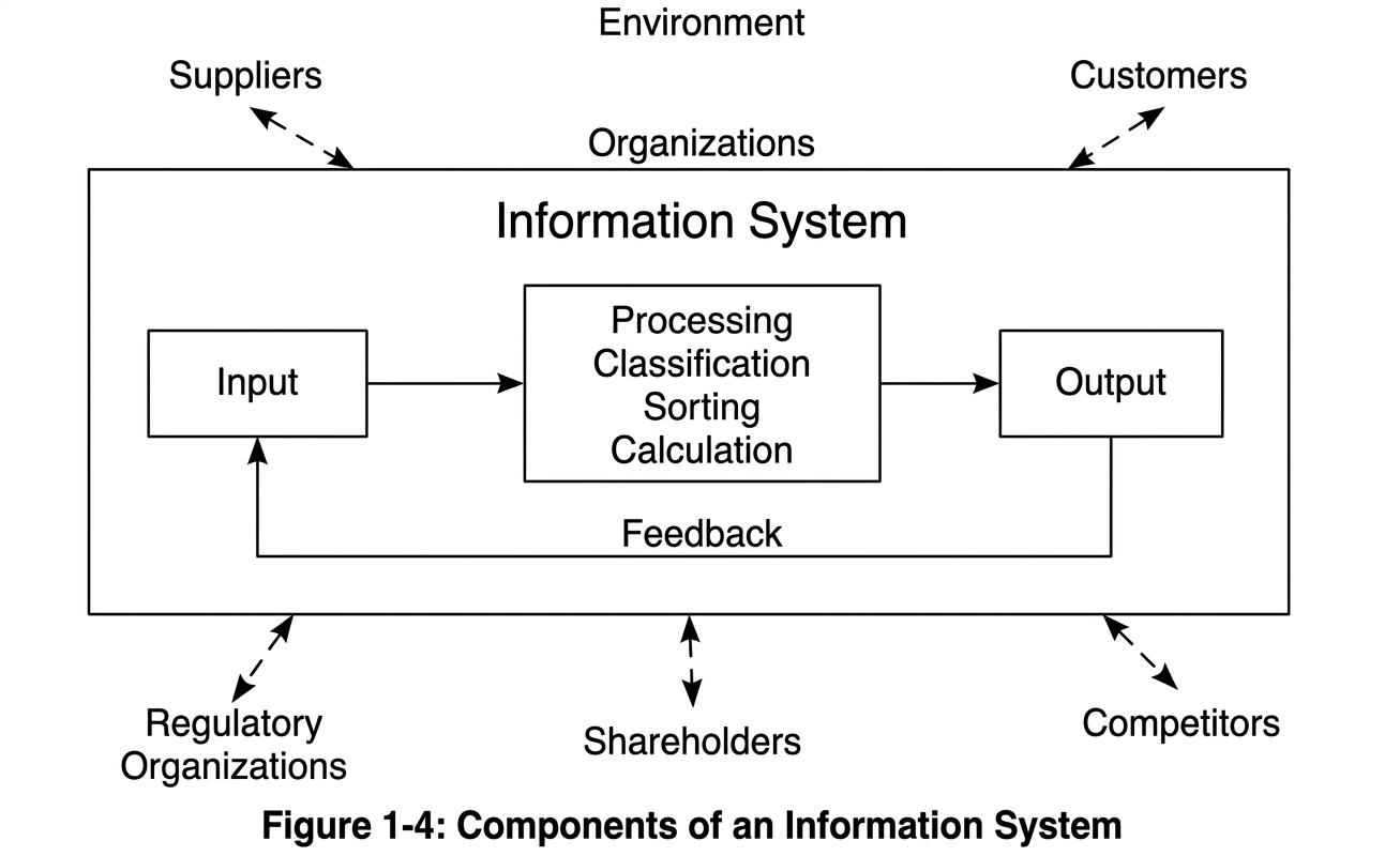 Figure 1.4 - Components of an Information System